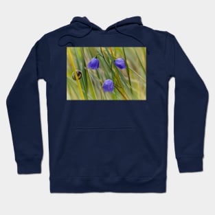 Harebells and an inquisitive snail Hoodie